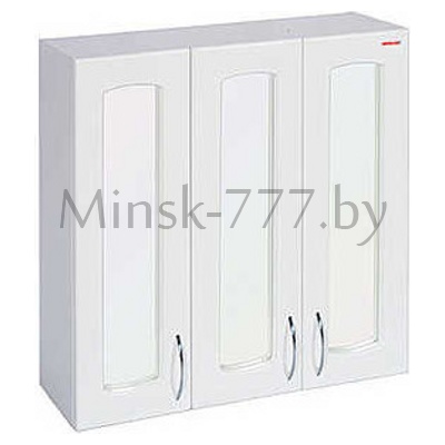 Шкаф навесной Merkana 60 см 3-х дверный с зеркалом белый(7241)