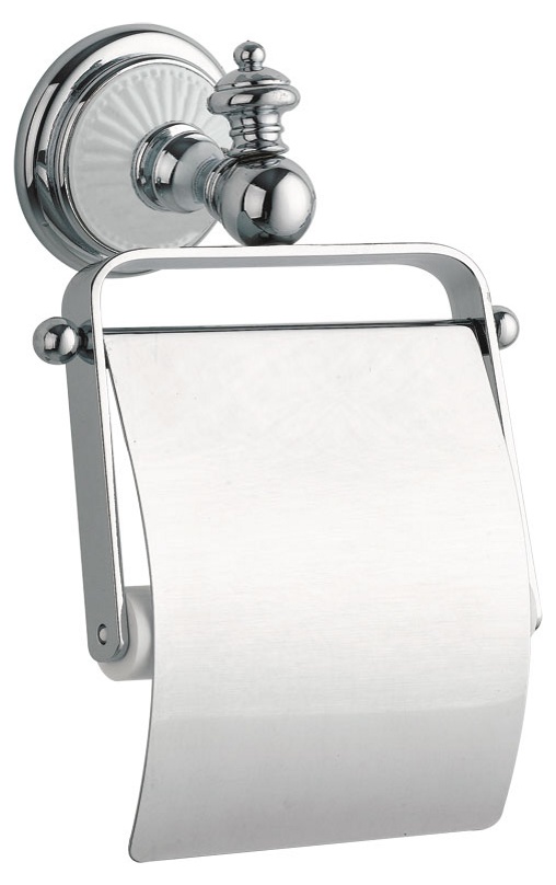 Держатель для туалетной бумаги с крышкой Boheme Vogue Bianco арт.10131 - фото