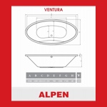 Акриловая ванна ALPEN VENTURA 194X100 (Австрия) - фото3