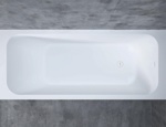Встраиваемая ванна из камня Salini ORLANDO 160 cм S-Stone (Solix) матовая- фото