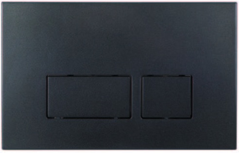 Клавиша смыва Boheme пластик, цвет чёрный матовый- фото