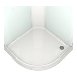 Душевая кабина DOMANI-SPA Delight 99 90*90*2180 прозрачное стекло / белые стенки с крышей- фото2