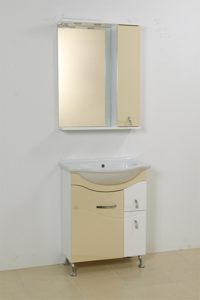 Шкаф настенный с зеркалом цв. МНШ 32-65 (Украина)
