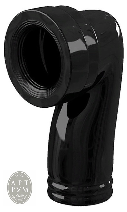 Сифон керамический для унитаза Burlington С26 JET черный - фото