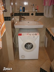 Раковина для установки на стиральную машину Кувшинка Диал- фото2