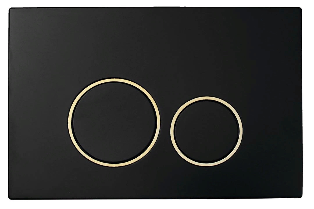 Кнопка для инсталляции, пластик BLACK GOLD, круглая - фото