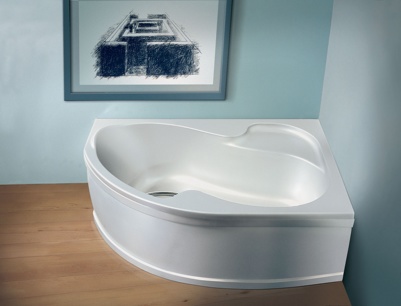 Угловая ассиметричная ванна Ravak Rosa 150x105 L (левая)
