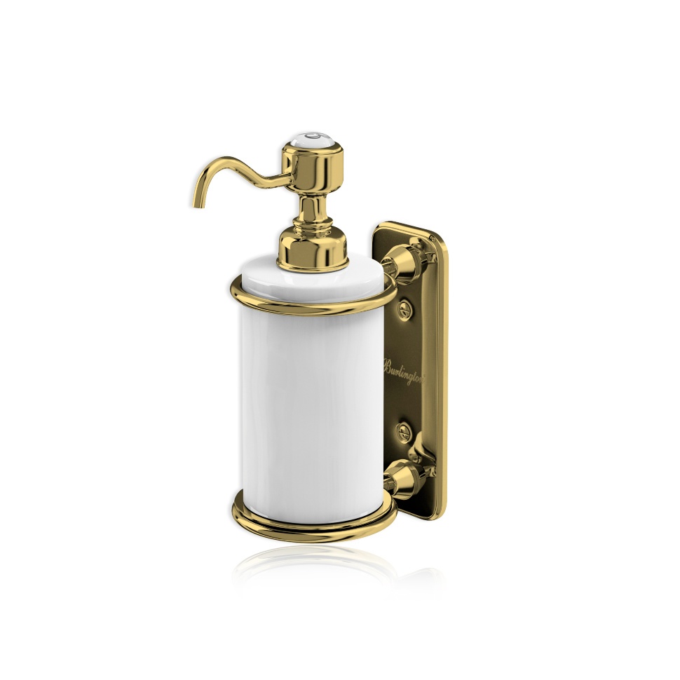 Дозатор для жидкого мыла, одинарный [A19 GOLD] светлое золото - фото
