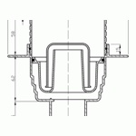 Трап сливной с хромированной решеткой PlastBrno вертикальный подвод SI50C00 105x105 (Чехия)- фото2