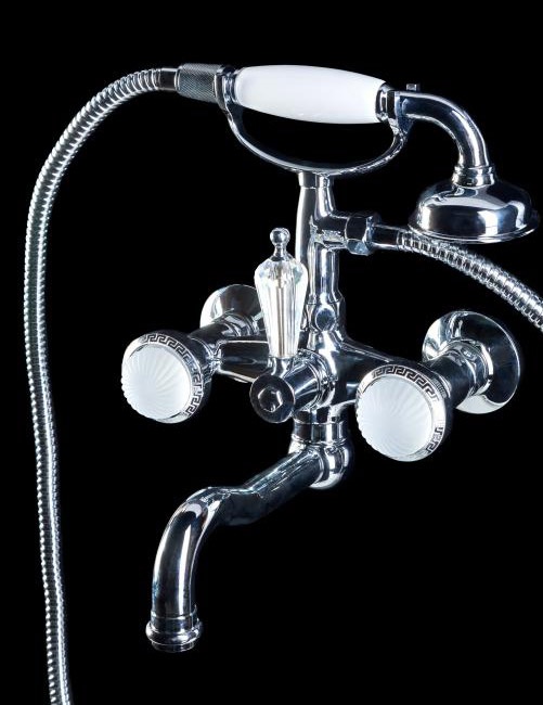 Boheme Satine 273-ST Смеситель для ванны с ручным душем (Хром) - фото