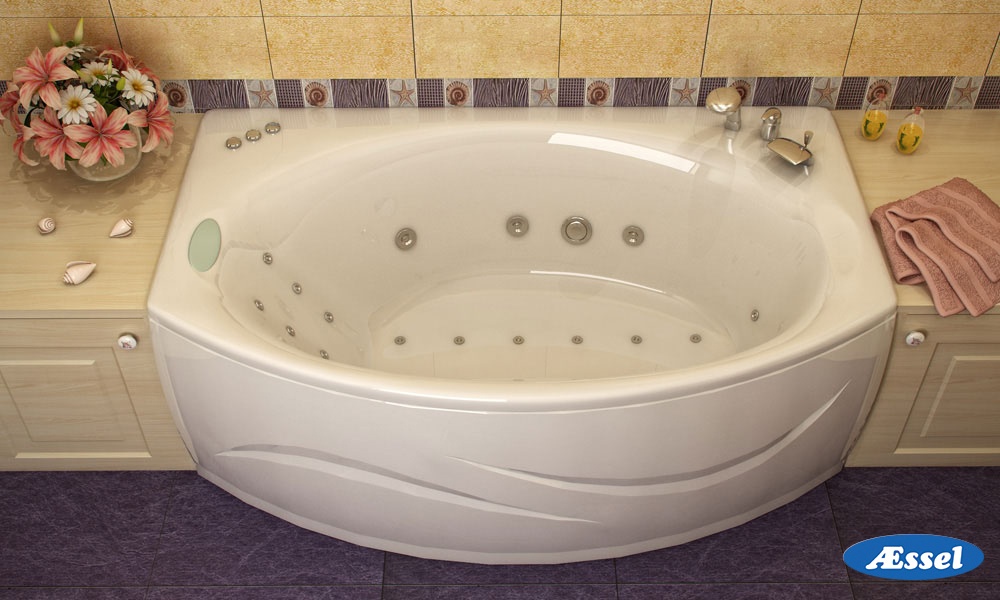 Акриловая ванна Aessel Ohaio 180x80(110) - фото