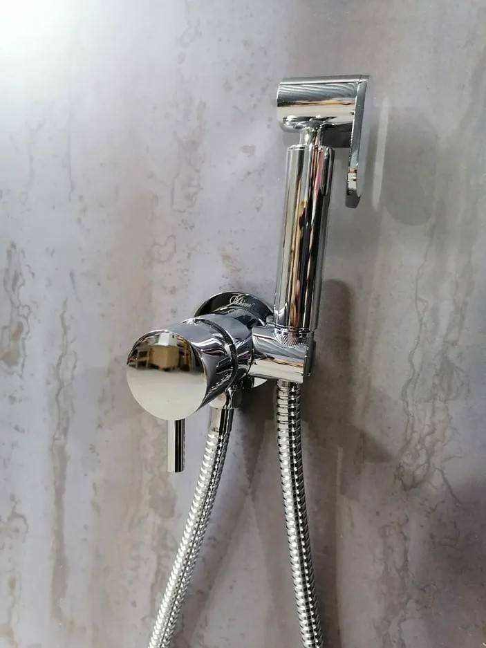 Гигиенический душ скрытого монтажа Boheme Uno 467-CR - фото