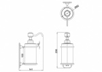 Дозатор для жидкого мыла, одинарный [A19 CHR]- фото2