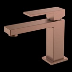 Смеситель для умывальника Boheme Qubic Bronze 471-BRB брашированная бронза- фото