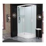 Душевая кабина FRANK F412 White без крыши 120x80х2100- фото2