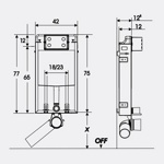 Инсталляционная система для приставного унитаза JOMO 164-14600479-00- фото2