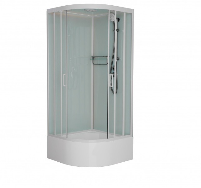 Душевая кабина FRANK F409/2 White 90x90х220 - фото