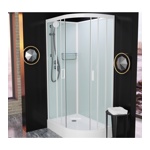 Душевая кабина FRANK F412 White без крыши 120x80х2100- фото3