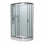 Душевая кабина FRANK F412 Brilliant без крыши 120x80х2100- фото