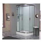Душевая кабина FRANK F412 Brilliant без крыши 120x80х2100- фото6