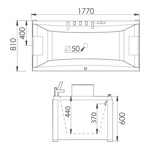 Гидромассажная ванна GEMY G 9076 B  175x80 см- фото3