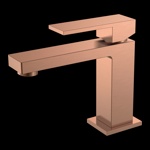 Смеситель для умывальника Boheme Qubic Bronze 471-CB брашированная медь- фото